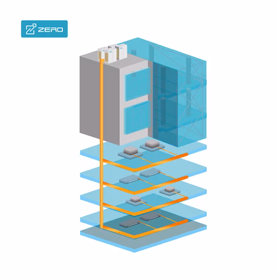 Solução HVAC para hotéis R410A Vrv Sistema Vrf Fabricante de unidades externas internas Commerial Ar Condicionado Central